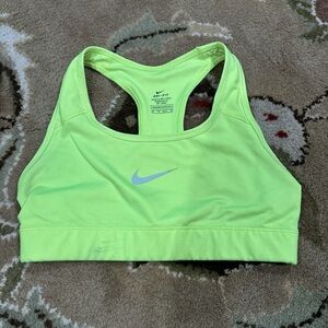 Nike Women's Neon Yellow Sports Bra